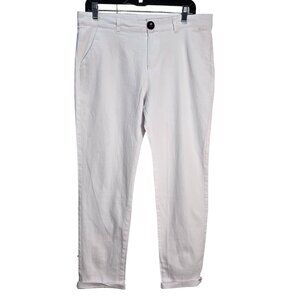 NWOT | Men's White Lightweight Cotton Casual Chino Beach Pants | Medium